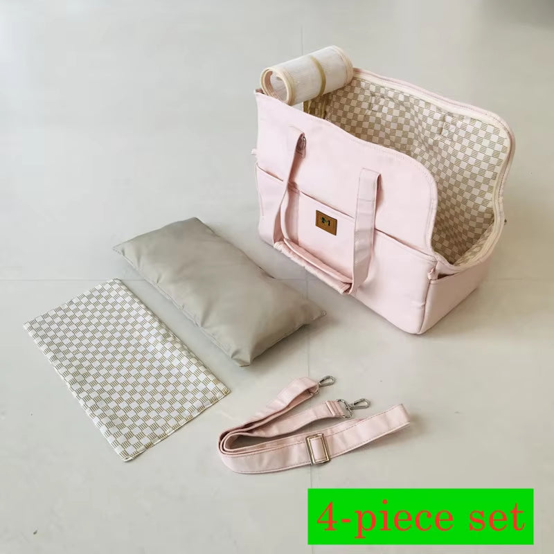 Portable Dog Carrier for Small Dogs and Cats – Car Seat Safe