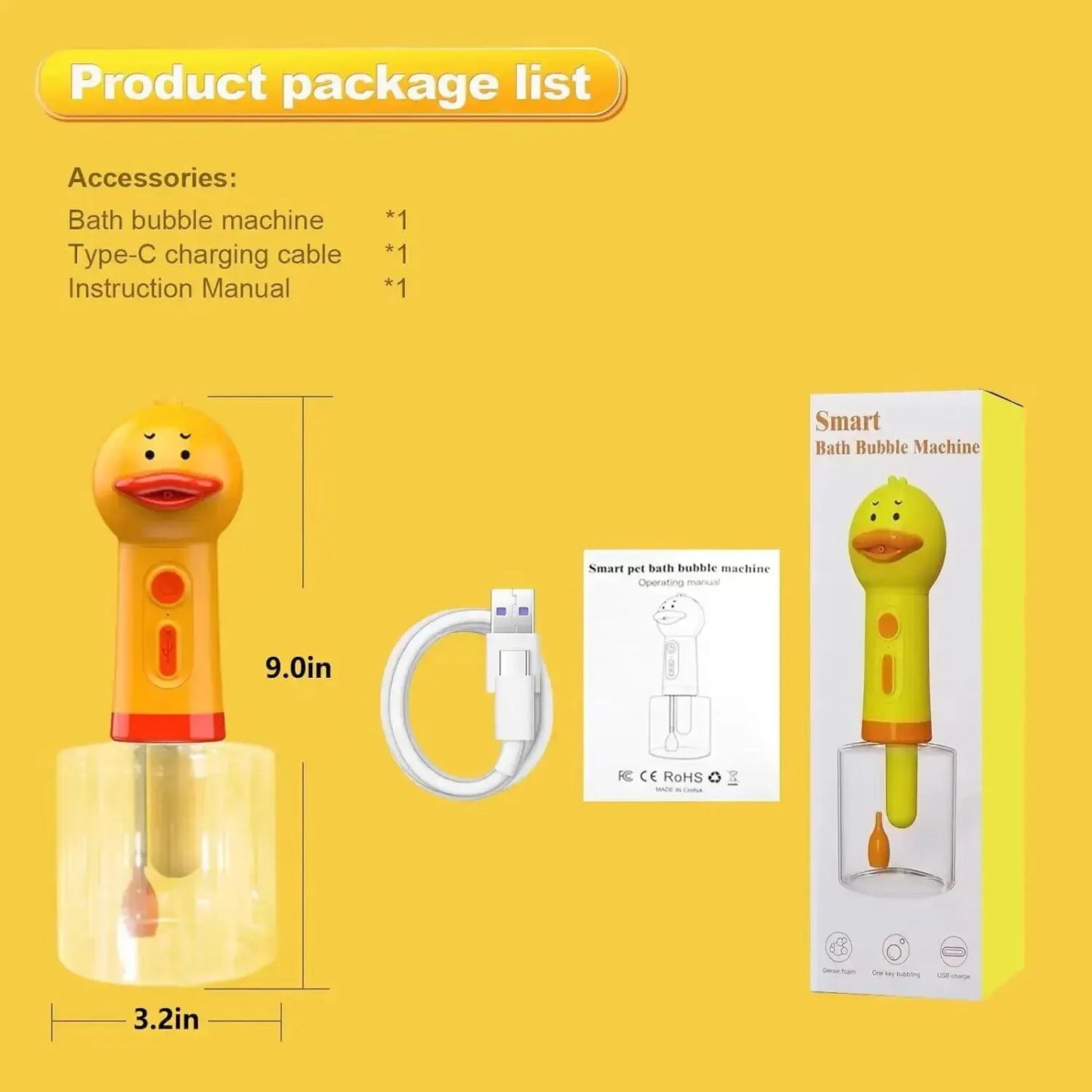 Electric Duck Shampoo Dispenser
