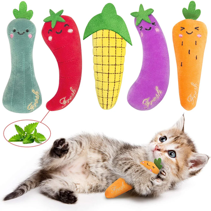 Veggies Catnip Toys Set