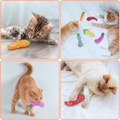 Veggies Catnip Toys Set