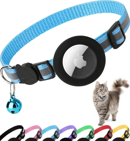 Collar with Apple Air Tag Holder