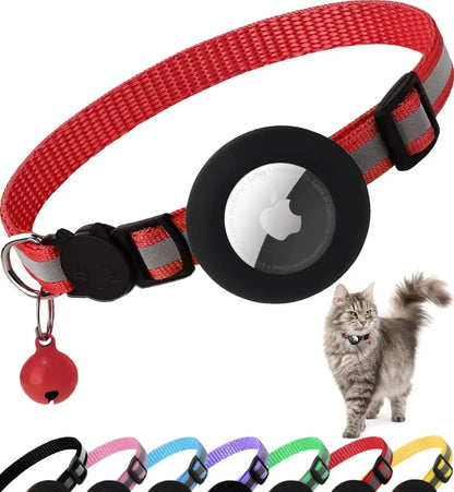 Collar with Apple Air Tag Holder