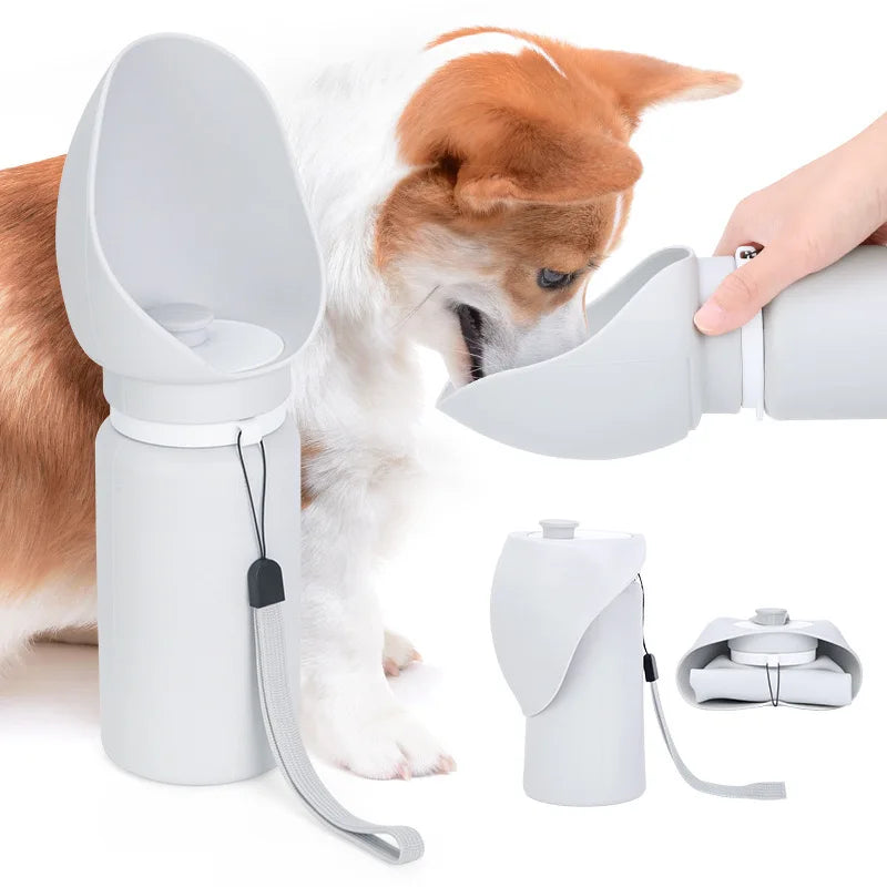 New Portable Foldable Silicone Dog Travel Water Bottle PC Material Pet Bowls for Cats for Food and Water