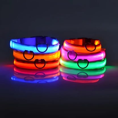 LED Glow Dog Collar for Security