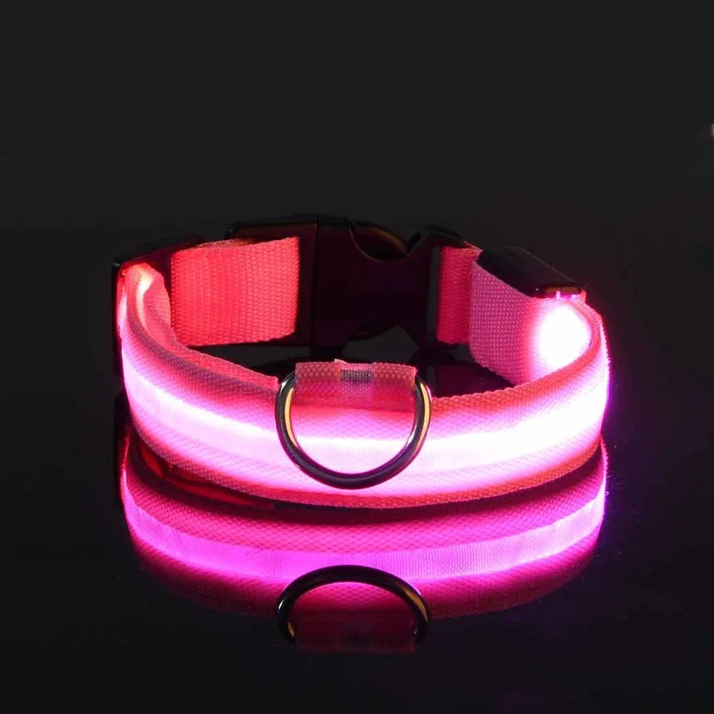 LED Glow Dog Collar for Security