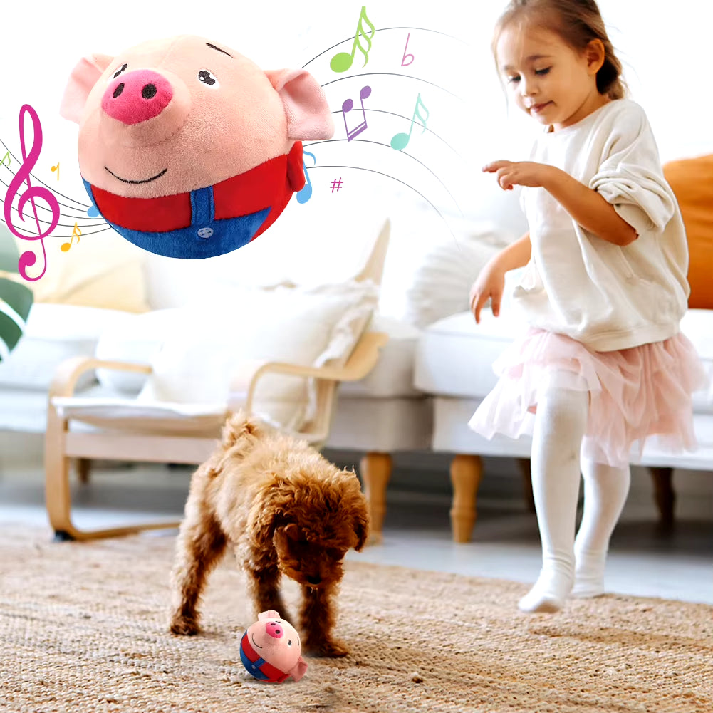 Plush Self-Moving Bouncing Music Ball